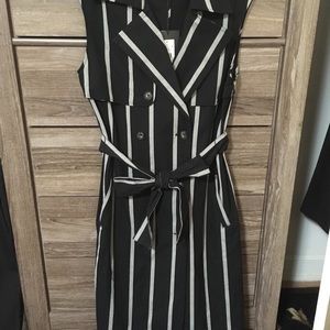 Who What Wear black and grey trench vest/dress